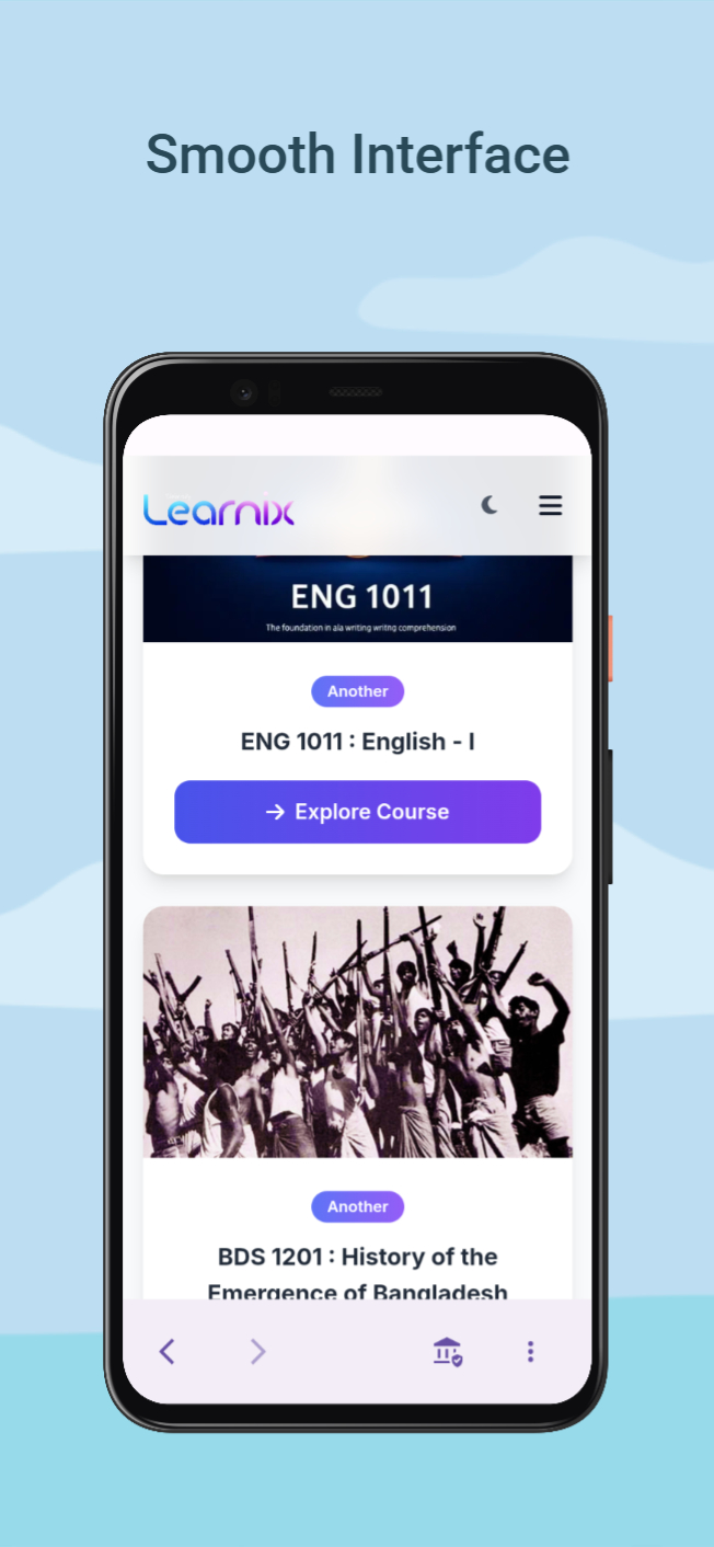 App screenshot of a photo feed